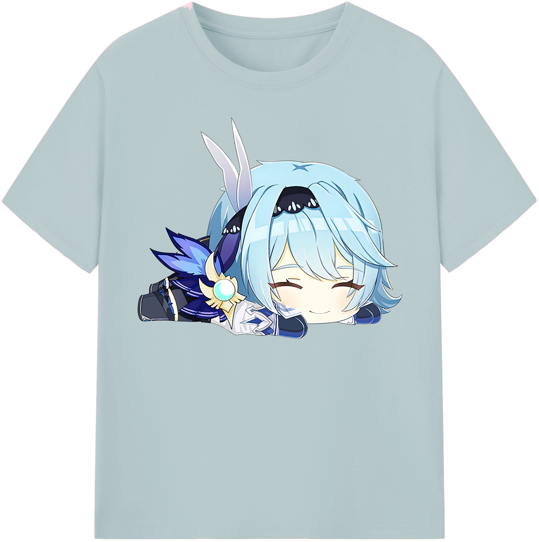 げんし神 优菈 ゆうら genshin Yūra 綿100％半袖Tシャツ（フロントプリント）